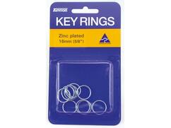 KEVRON Sleutelringen blister 10 stuks ID1040 PP10 16MM