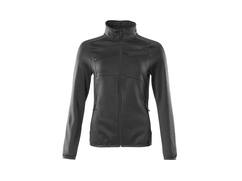 Masscot dames fleecetrui met rits zwart XL