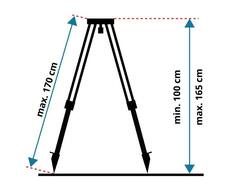 LEVELFIX Statief aluminium universeel P180EM