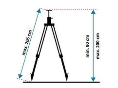 LEVELFIX Statief aluminium opdraaibaar licht P200IM