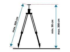 LEVELFIX Statief aluminium opdraaibaar licht P300IM