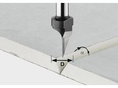 Festool V-Groeffrees HW S8 D12,5/45°